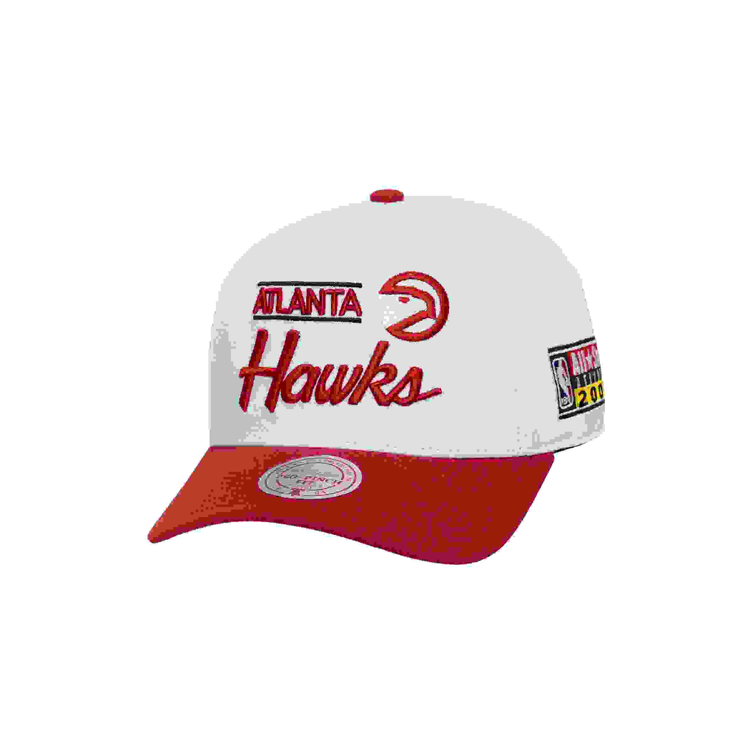 Mitchell & Ness Atlanta Hawks Bill Smack White/Red Snapback Hat